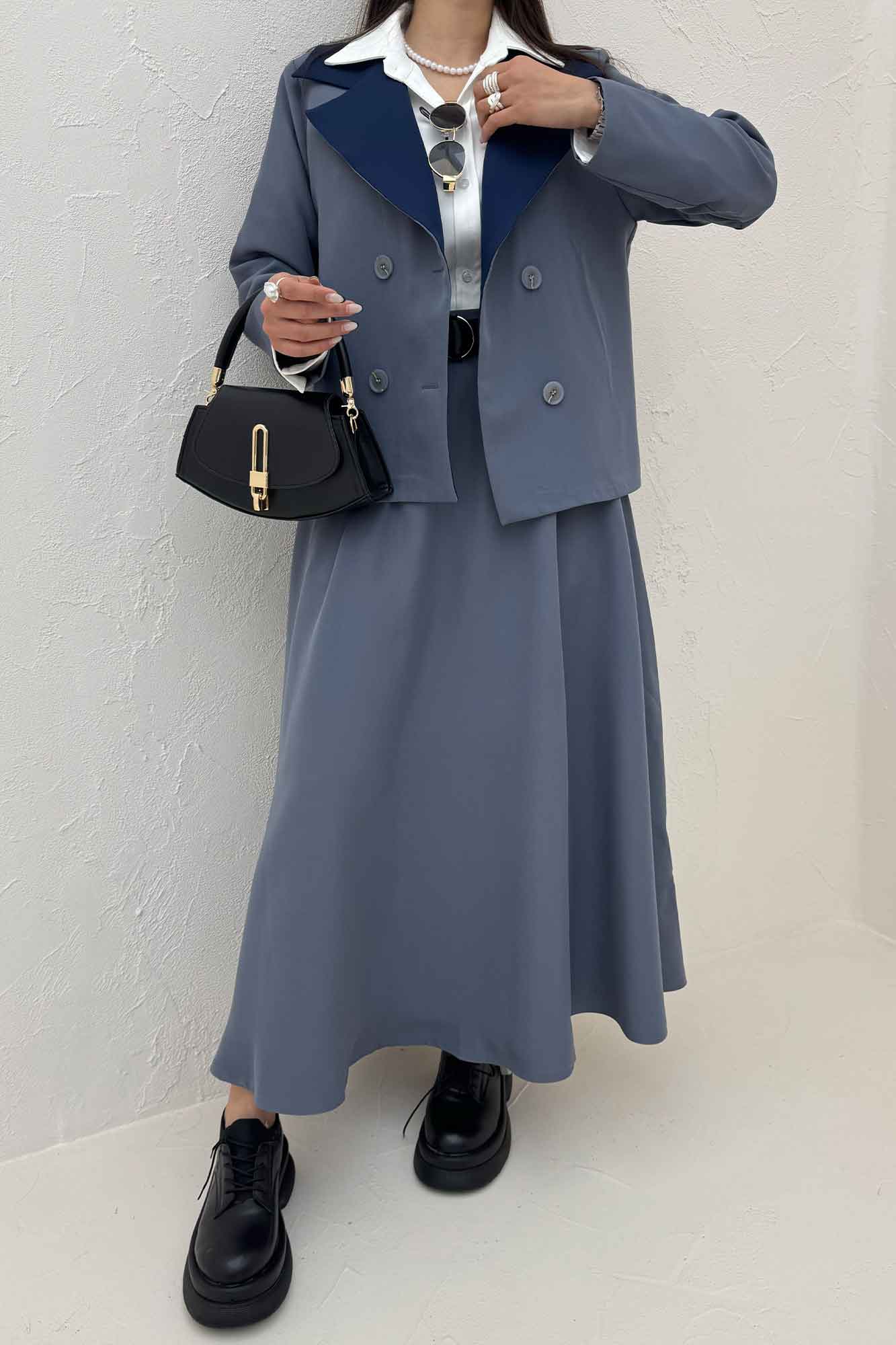 ست کت و دامن مازراتی پالیز