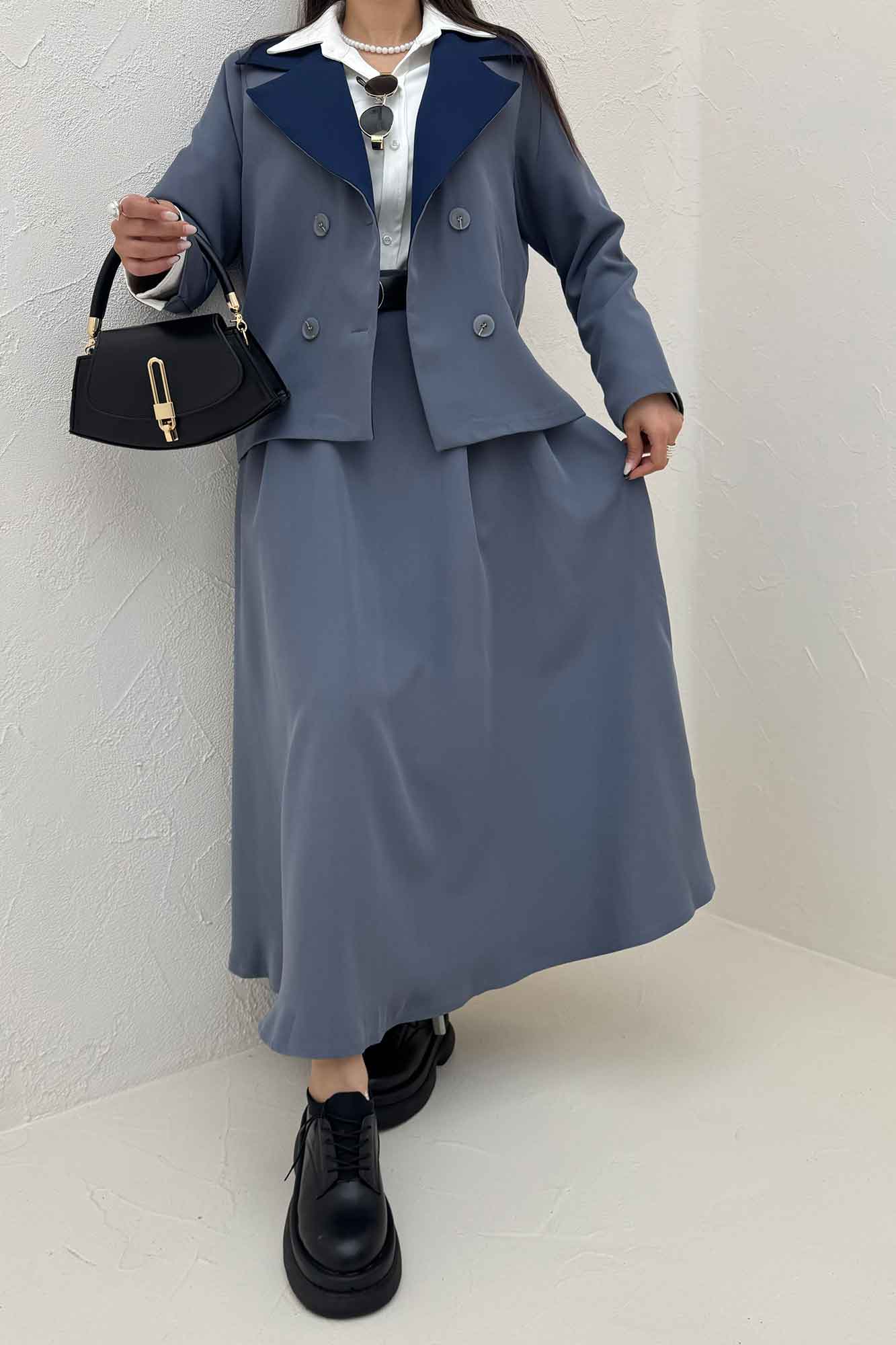 ست کت و دامن مازراتی پالیز