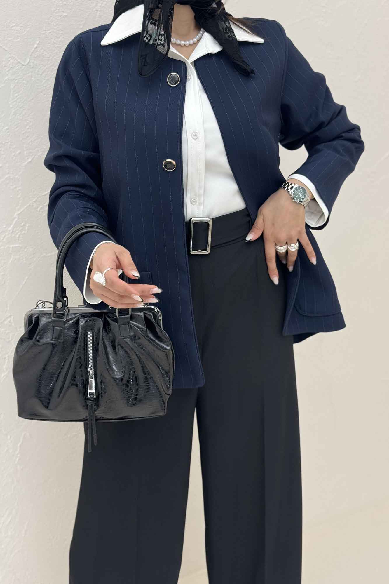 کت مازراتی دیپلمات یقه گرد مغزی دوزی پژال