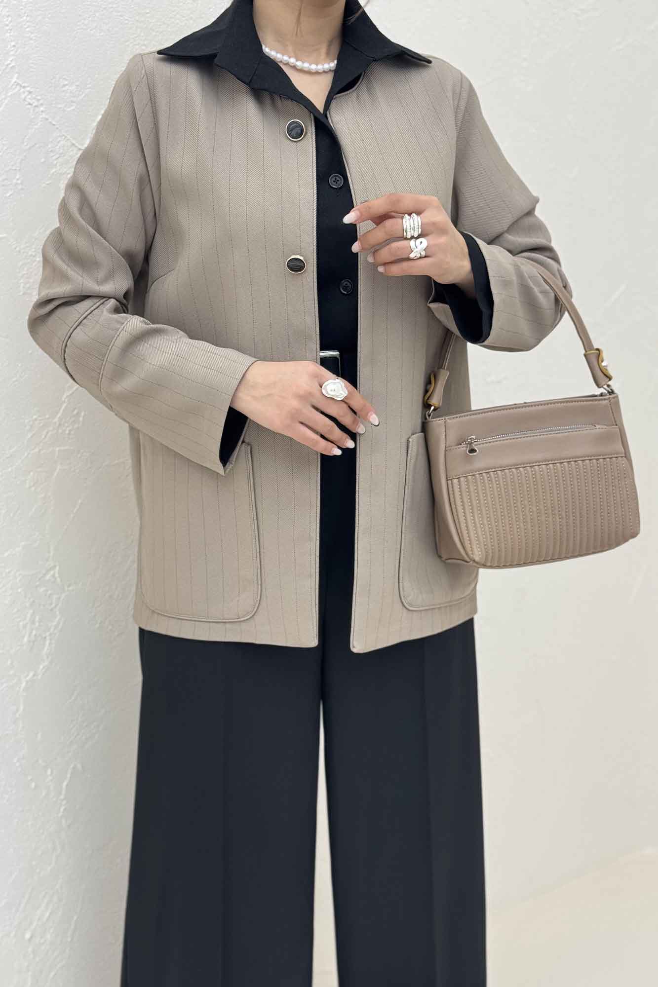 کت مازراتی دیپلمات یقه گرد مغزی دوزی پژال