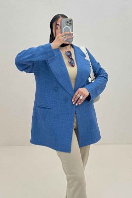 کت شانتون راه راه جیب فیلتو ایشیل