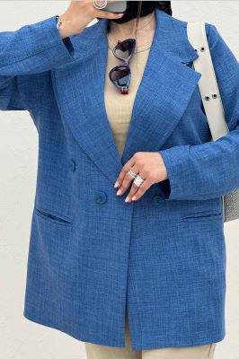 کت شانتون راه راه جیب فیلتو ایشیل