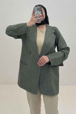 کت شانتون راه راه جیب فیلتو ایشیل