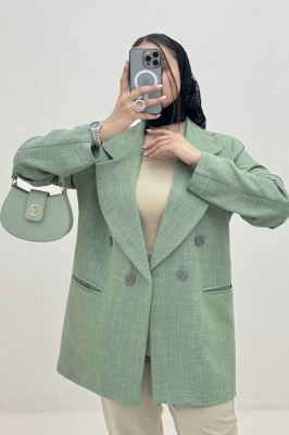 کت شانتون راه راه جیب فیلتو ایشیل