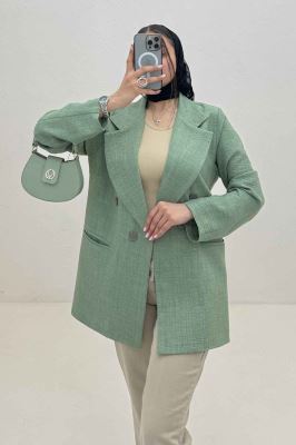 کت شانتون راه راه جیب فیلتو ایشیل