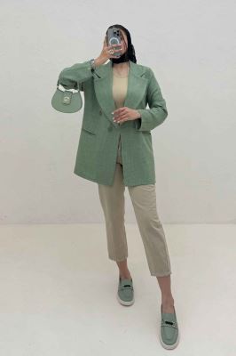 کت شانتون راه راه جیب فیلتو ایشیل