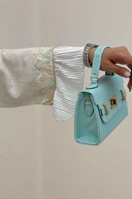 کت سوزن دوزی لینن تیکه ساتن طرح 1