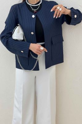 کت یقه گرد دو جیب پاکتی مازراتی دیپلمات 