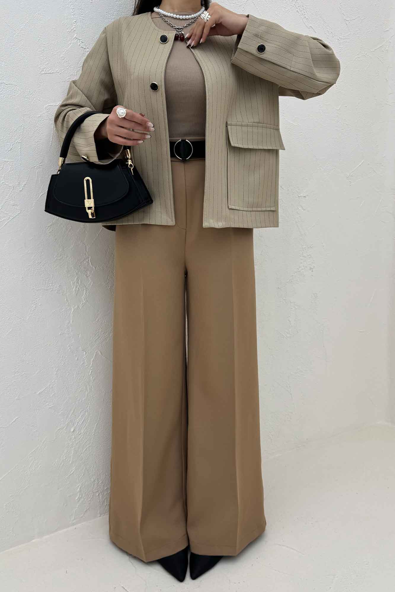 کت یقه گرد دو جیب پاکتی مازراتی دیپلمات 