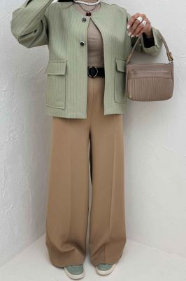 کت یقه گرد دو جیب پاکتی مازراتی دیپلمات 