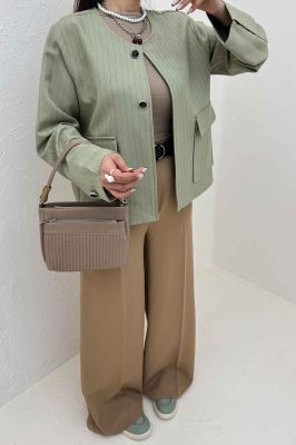 کت یقه گرد دو جیب پاکتی مازراتی دیپلمات 