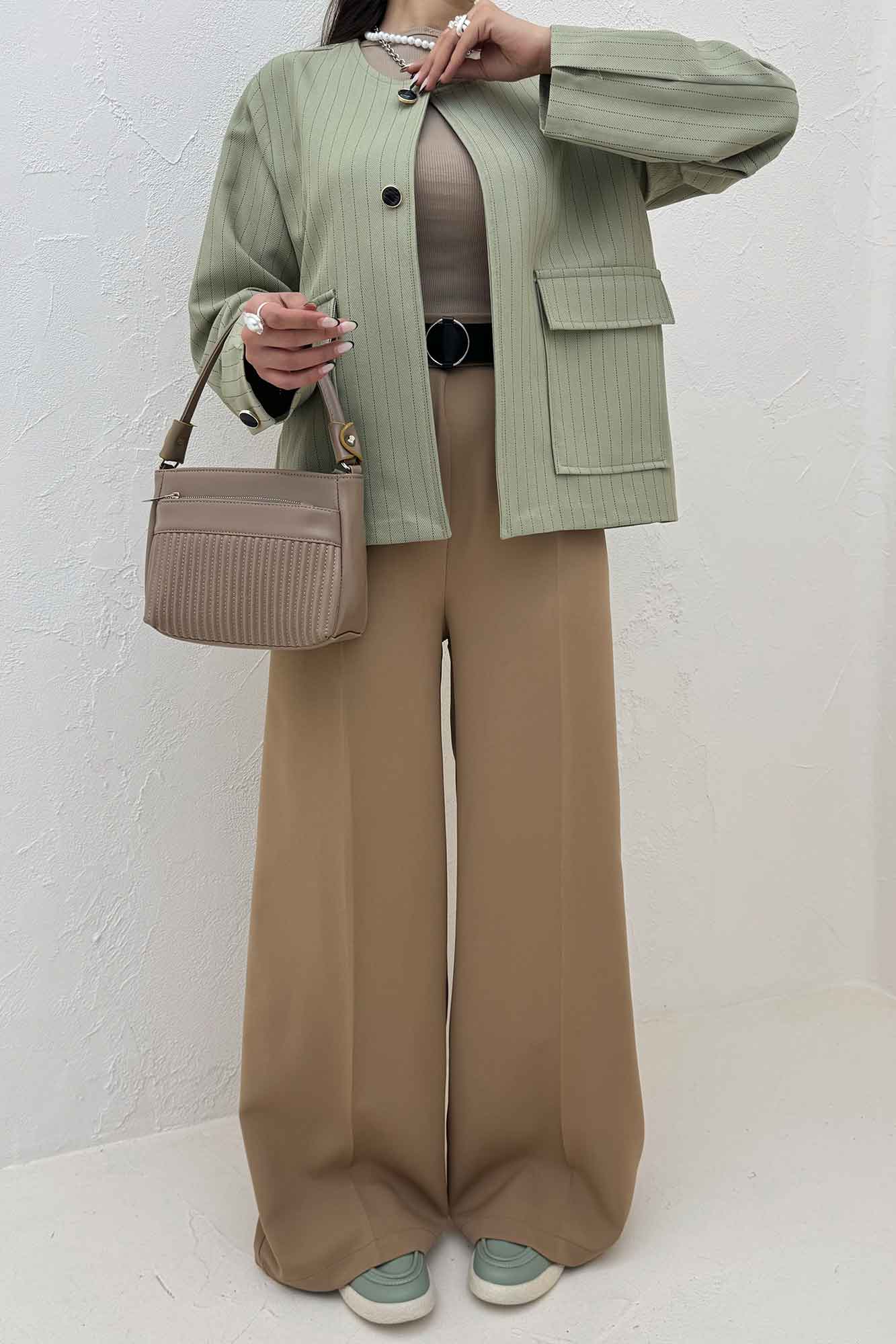 کت یقه گرد دو جیب پاکتی مازراتی دیپلمات 