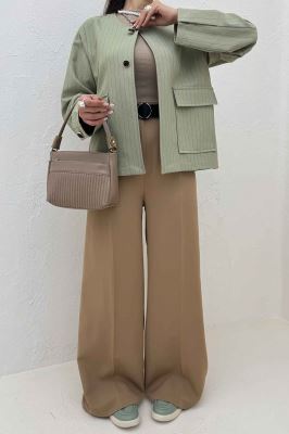 کت یقه گرد دو جیب پاکتی مازراتی دیپلمات 