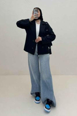 کت یقه انگلیسی شانتون زیپی پرستو