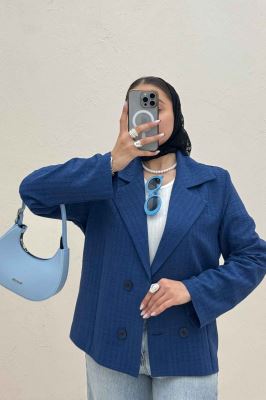 کت یقه انگلیسی شانتون زیپی پرستو