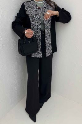 مانتو کتی لینن سوزن دوزی طرح 4