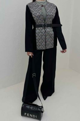 مانتو کتی لینن سوزن دوزی طرح 1