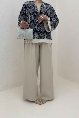 کت سوزن دوزی حاشیه پیلیسه الماس