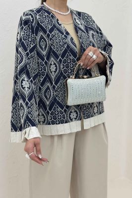 کت سوزن دوزی حاشیه پیلیسه الماس