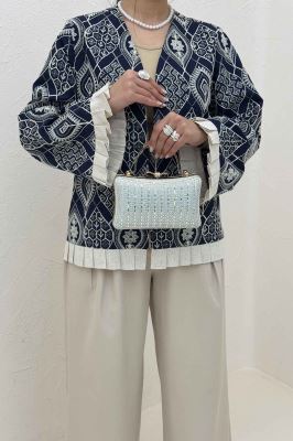 کت سوزن دوزی حاشیه پیلیسه الماس