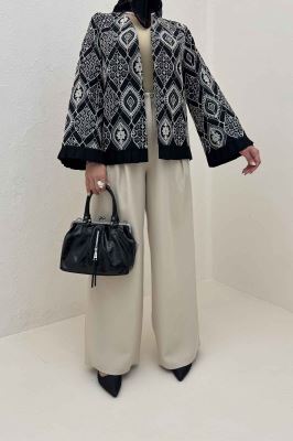 کت سوزن دوزی حاشیه پیلیسه الماس