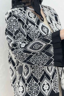 کت سوزن دوزی حاشیه پیلیسه الماس