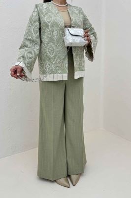 کت سوزن دوزی حاشیه پیلیسه الماس