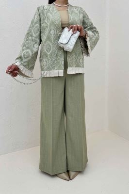 کت سوزن دوزی حاشیه پیلیسه الماس