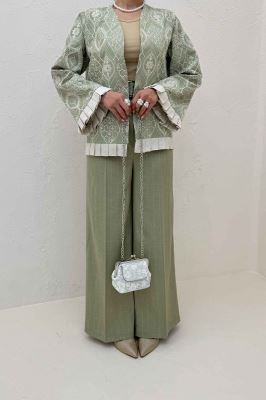 کت سوزن دوزی حاشیه پیلیسه الماس