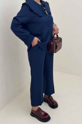 شومیز مانتویی مازراتی یقه ب ب دورچین