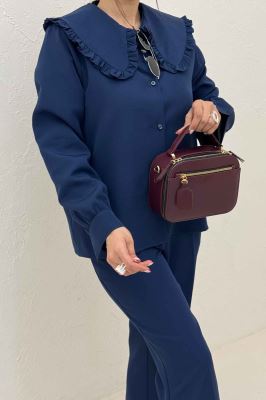 شومیز مانتویی مازراتی یقه ب ب دورچین