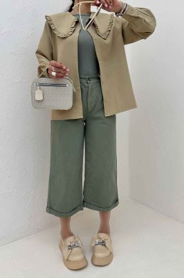 شومیز مانتویی مازراتی یقه ب ب دورچین