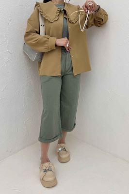 شومیز مانتویی مازراتی یقه ب ب دورچین