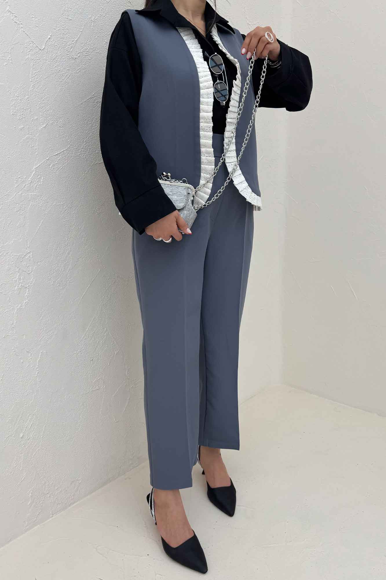 ست جلیقه و شلوار مازراتی پیلیسه تور مولر