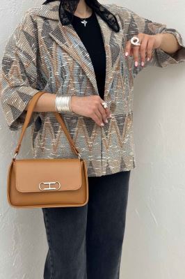 کت آستین سه رب دو دکمه ژاکارد مراکشی