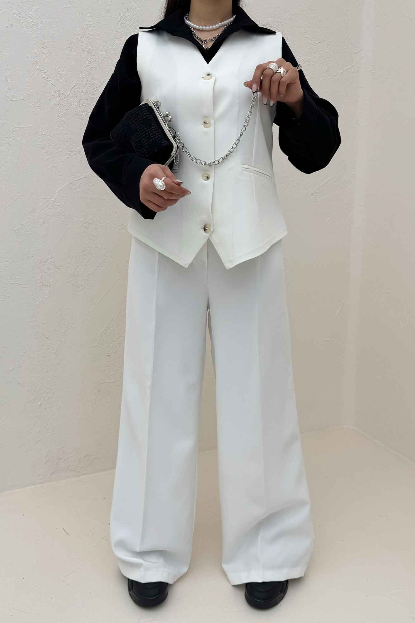 ست جلیقه و شلوار بگ مازراتی 