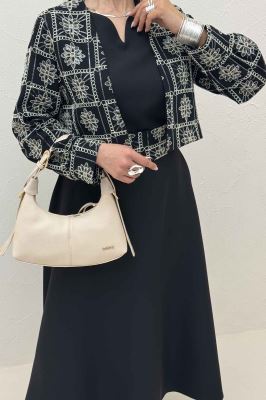 ست کت و سارافن سوزن دوزی MARLIS طرح 8