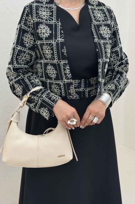 ست کت و سارافن سوزن دوزی MARLIS طرح 8