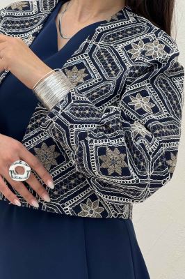 ست کت و سارافن سوزن دوزی MARLIS طرح 9