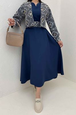 ست کت و سارافن سوزن دوزی MARLIS طرح 9