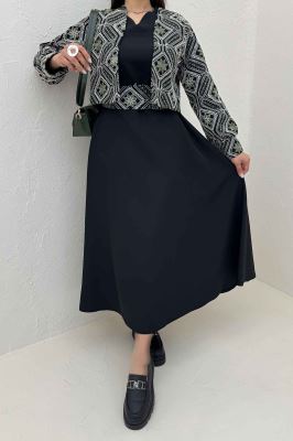 ست کت و سارافن سوزن دوزی MARLIS طرح 9