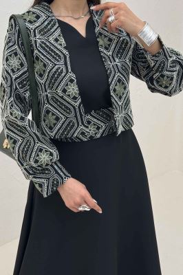 ست کت و سارافن سوزن دوزی MARLIS طرح 9