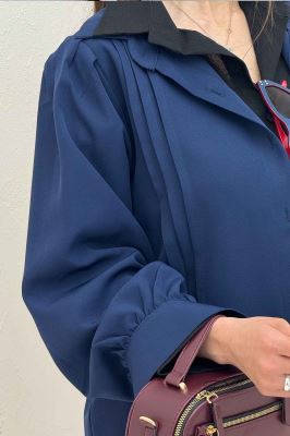 شومیز مانتویی جلو سه پیله مازراتی