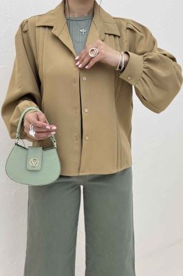 شومیز مانتویی جلو سه پیله مازراتی