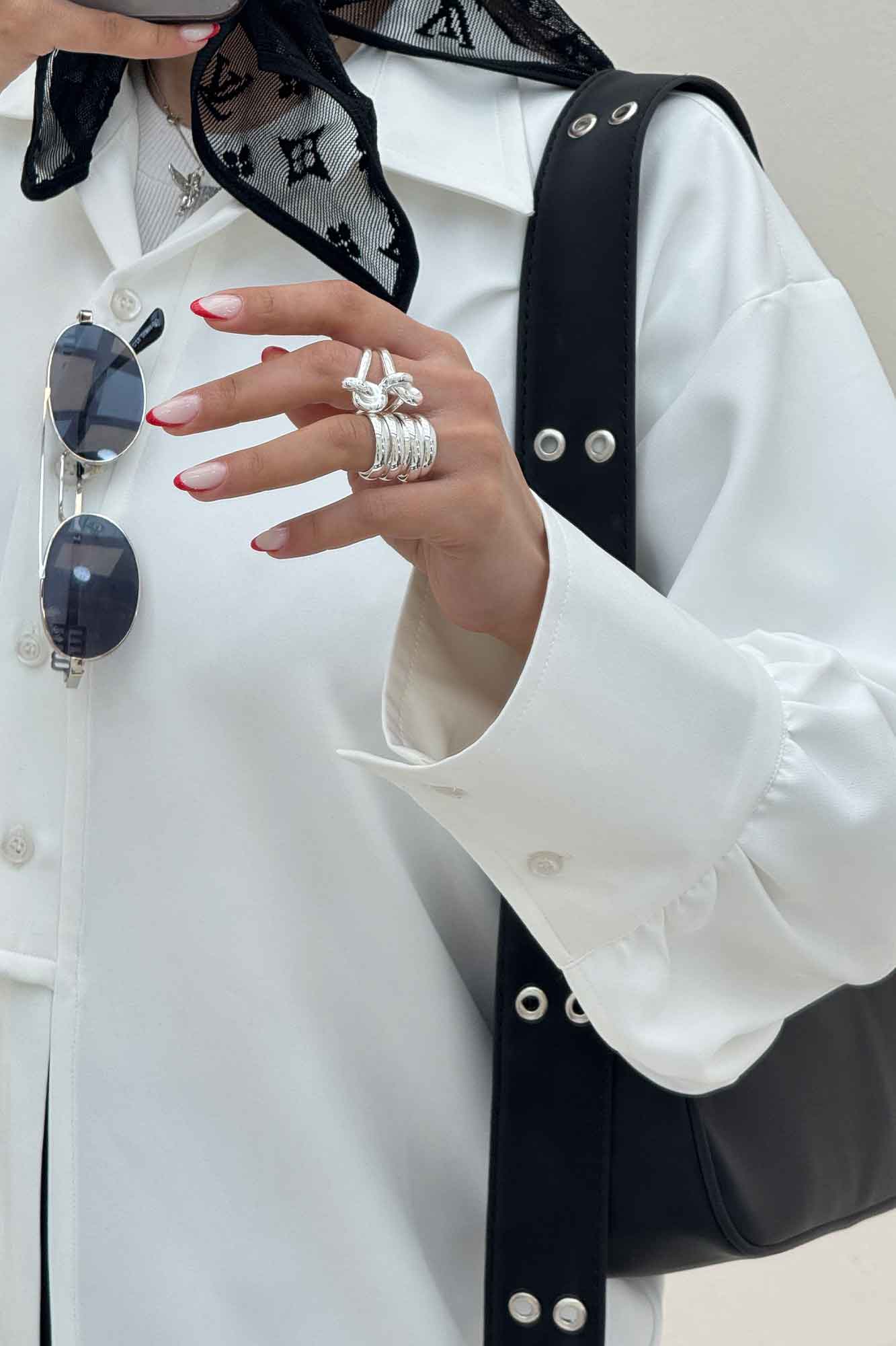 مانتو مازراتی مچ پهن جلو بنددار 