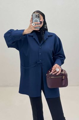 مانتو مازراتی مچ پهن جلو بنددار 