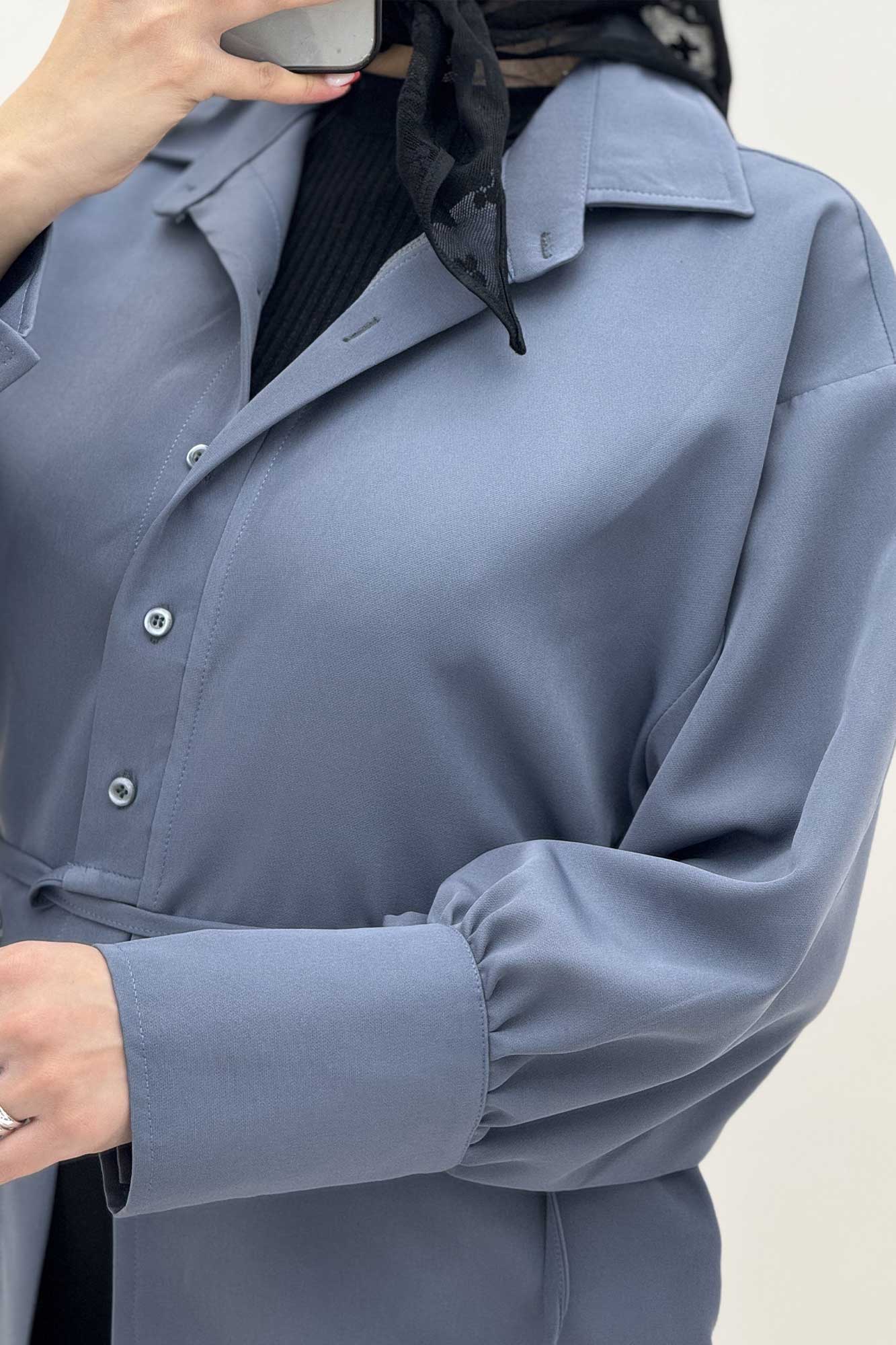 مانتو مازراتی مچ پهن جلو بنددار 