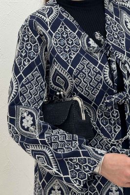 کت سوزن دوزی بنددار MIDNIGHT