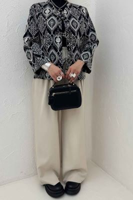 کت سوزن دوزی بنددار MIDNIGHT