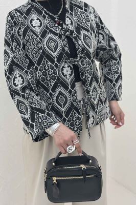 کت سوزن دوزی بنددار MIDNIGHT